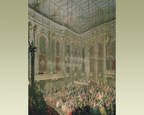 Mozart in concert painting