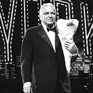 Sinatra on stage at Radio City Music Hall