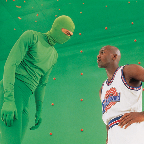 behind the scenes - green screen