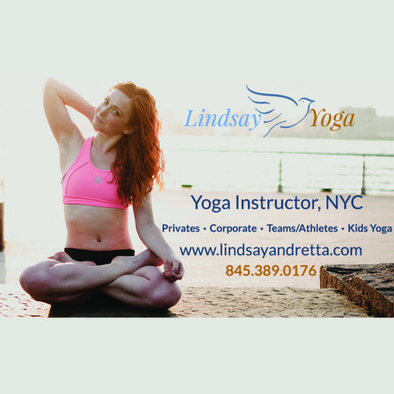 Lindsay Yoga ad design