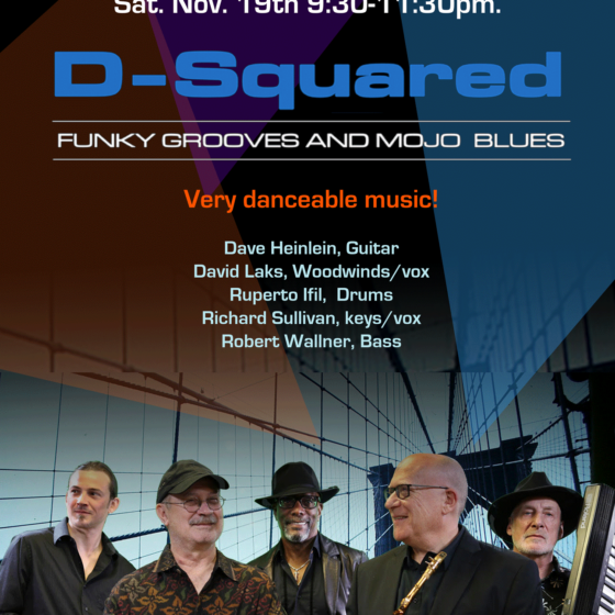 D Squared Blues band event poster