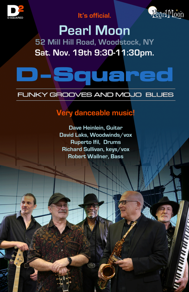 D Squared Blues band event poster